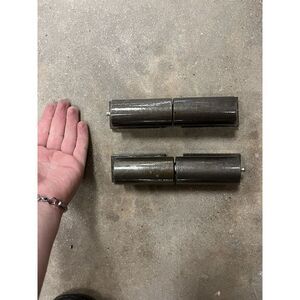 2 PACK!7" Barrel Hinge, Heavy Duty Pair Weld on Metal Gates Doors, 2 Full Hinges